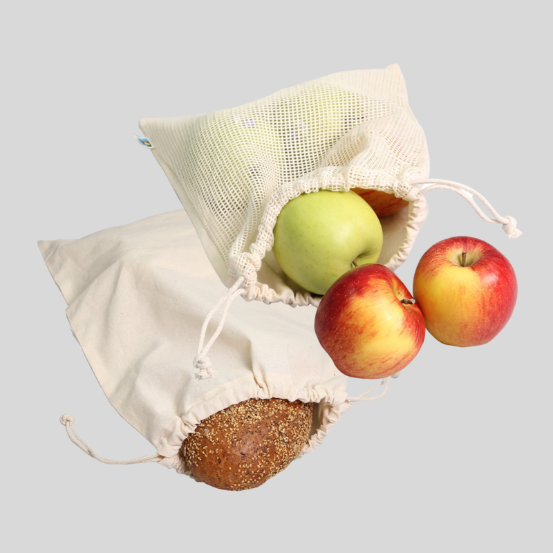 Frischehaltetasche für Gemüse und Obst aus Mikrofaser Beutel auch zum Einkaufen 